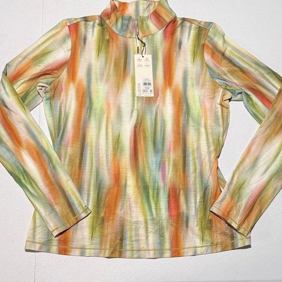 CALIA by Carrie Underwood Multicolor Long Sleeve quarter zip Top - Picture 1 of 3